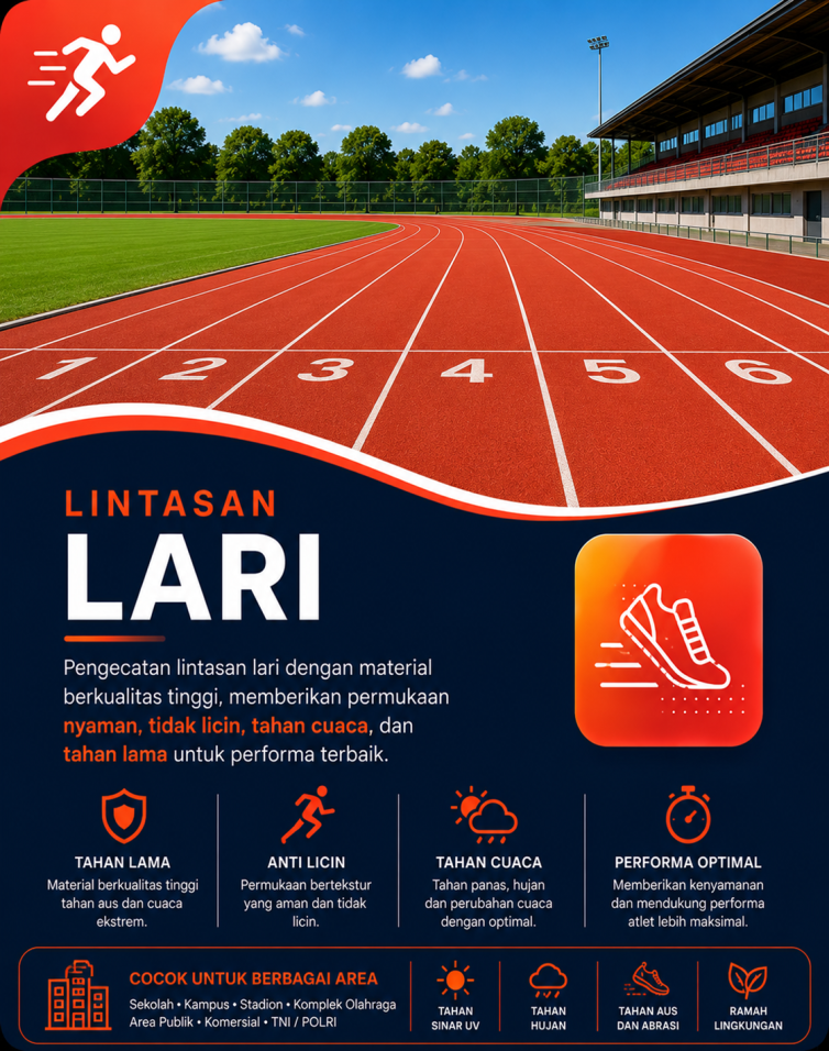 Pengecetan Lintasan Lari